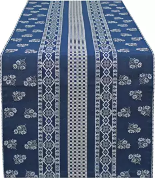 HOSSNER - HOMECOLLECTION дорожка для стола "Найджел", (1 шт.) 36х100 см, синий