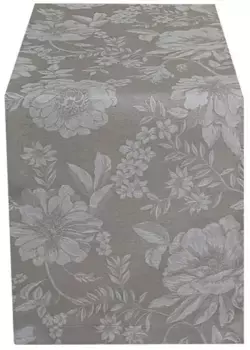 HOSSNER - HOMECOLLECTION дорожка для стола "Рим", (1 шт.) 50х150 см, светло-коричневый/белый