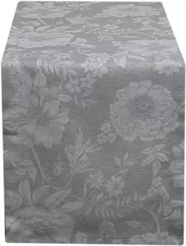 HOSSNER - HOMECOLLECTION дорожка для стола "Рим", (1 шт.) 50х150 см, светло-серый/белый