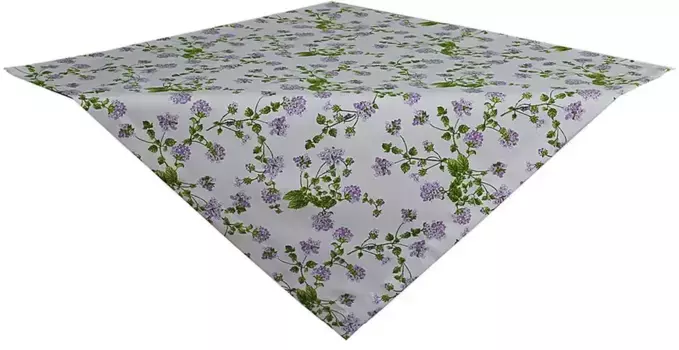 HOSSNER - HOMECOLLECTION среднее одеяло "32444 Ehingen", (1 шт.) 85х85 см, кремовый/зеленый/сиреневый