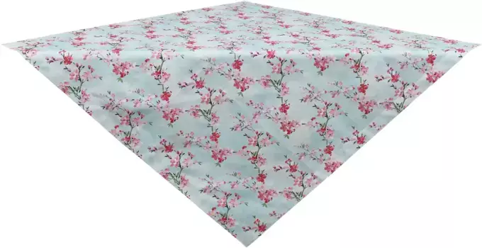 HOSSNER - HOMECOLLECTION среднее одеяло "32661 Ангелина", (1 шт.) 85х85 см, светло-голубой/розовый/красный/зеленый/белый