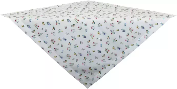 HOSSNER - HOMECOLLECTION среднее одеяло "32664 Katrin", (1 шт.) 110х110 см, белый/зеленый/красный/желтый/синий