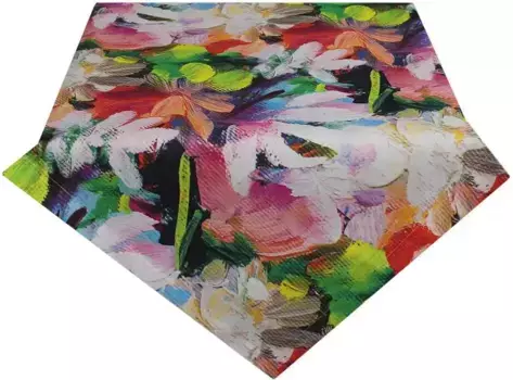 HOSSNER - HOMECOLLECTION среднее одеяло "Arts", (1 шт.) 85х85 см, черный/синий/белый/желтый/зеленый