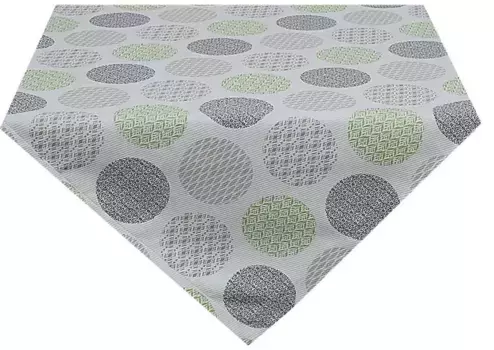 HOSSNER - HOMECOLLECTION среднее одеяло "Rotolo", (1 шт.) 85х85 см, белый/черный/зеленый/бежевый