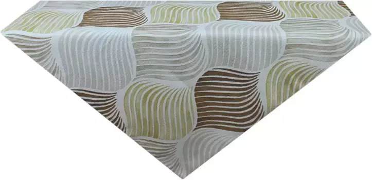 HOSSNER - HOMECOLLECTION среднее одеяло "Сальвадор", (1 шт.) 85х85 см, белый/охра/коричневый