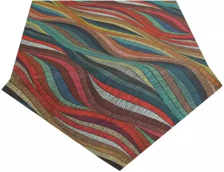 HOSSNER - HOMECOLLECTION среднее одеяло "Zanzibar", (1 шт.) 85х85 см, коричневый/синий/красный