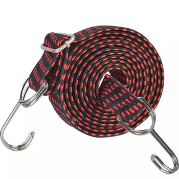 HOTUN велосипедная веревка для багажа мотоциклетная полка связывающая веревка для электромобиля эластичная связывающая веревка эластичный ремень с крючком KS-B-20R красный и черный