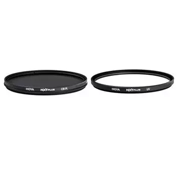 Hoya NXT Plus 37mm 10-Layer HMC Multi-Coated UV Lens Filter W/Multi-Coated CPL