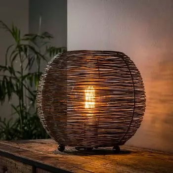 Hoyz - Настольная лампа Web L - 35 - Черный никель - Индастриал Present Time