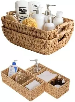 Хранение Набор корзин для хранения водяного гиацинта Works StorageWorks