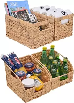 Хранение Набор плетеных корзин ручной работы Works StorageWorks