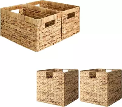 Хранение Плетеная корзина Works, Корзины для хранения вещей, Плетеные корзины для хранения с вкладышами StorageWorks