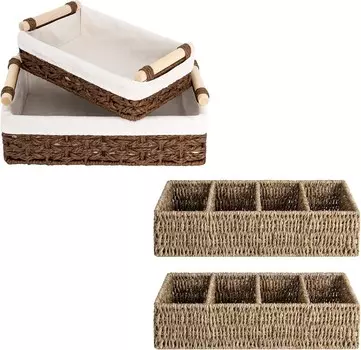 Хранение Плетеные корзины для хранения вещей на открытом воздухе StorageWorks