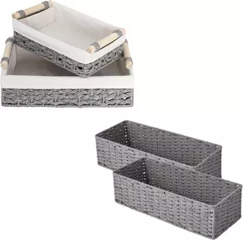 Хранение Плетеные корзины для хранения вещей на открытом воздухе StorageWorks