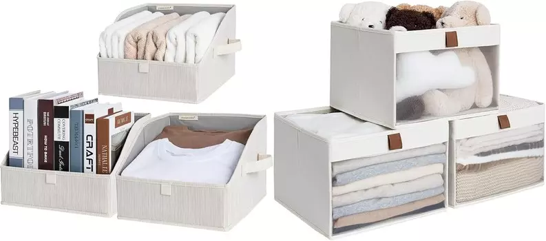 Хранение Работы: 3 складных трапециевидных контейнера для хранения и 3 встроенных контейнера для хранения вещей StorageWorks