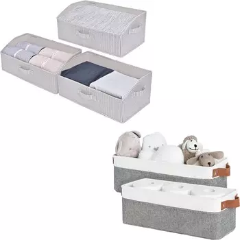 Хранение Работы Складные трапециевидные контейнеры на 3 упаковки и узкие контейнеры на 2 упаковки StorageWorks