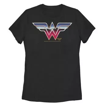 Хромированная футболка с графическим логотипом и логотипом DC Fandome для юниоров Wonder Woman Licensed Character