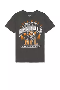 Хромированная винтажная футболка bengals Junk Food, цвет midnight