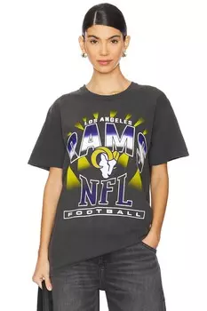 Хромированная винтажная футболка rams Junk Food, цвет midnight