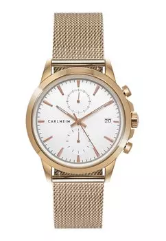 Хронограф Carlheim, розовое золото-белый