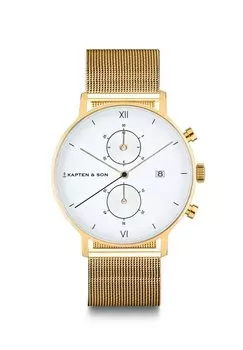 Хронограф Chrono Small Kapten & Son, цвет gold coloured white