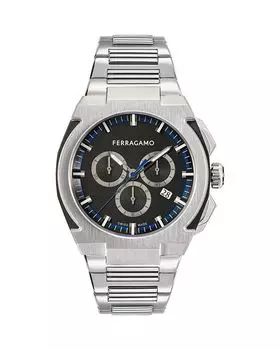 Хронограф Ferragamo Edge Chrono, 43 мм Ferragamo, цвет Black