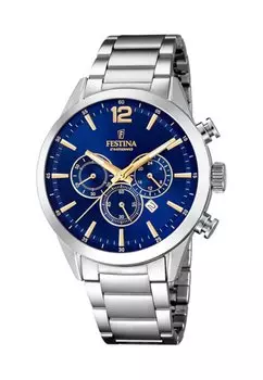 Хронограф Festina, серебристого цвета