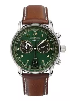 Хронограф GRAF ZEPPELIN, цвет green, light brown