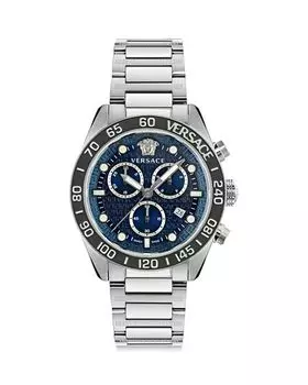 Хронограф Greca Dome, 43 мм Versace, цвет Silver