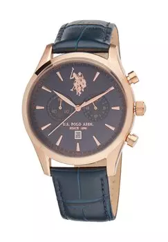 Хронограф Kingstone U.S. Polo Assn., цвет rose gold blue