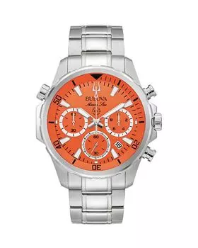 Хронограф Marine Star серии B, 43,5 мм Bulova, цвет Orange