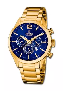 Хронограф Mineralglas Festina, цвет goldfarben