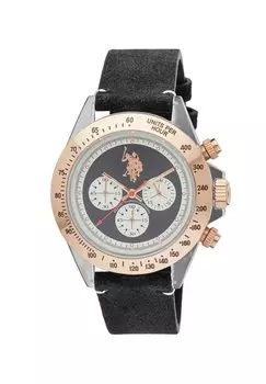 Хронограф PARKER U.S. Polo Assn., цвет rose gold black off white