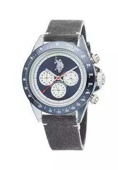 Хронограф PARKER U.S. Polo Assn., цвет silver blue grey