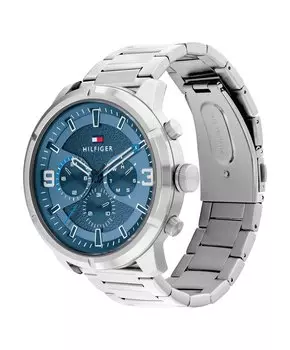 Хронограф Tommy Hilfiger, серебристый/синий