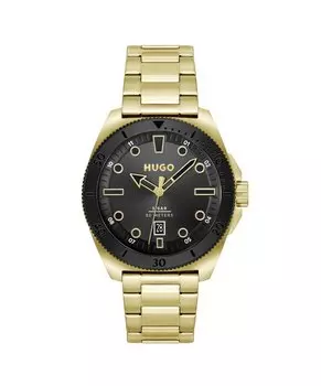 Хронограф Visit HUGO, цвет gold black