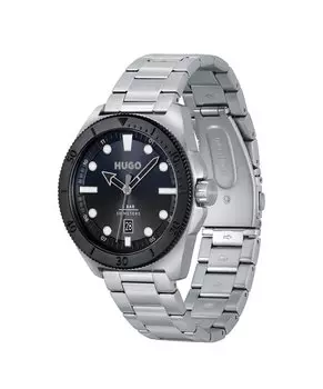 Хронограф Visit HUGO, цвет silver/blue/black