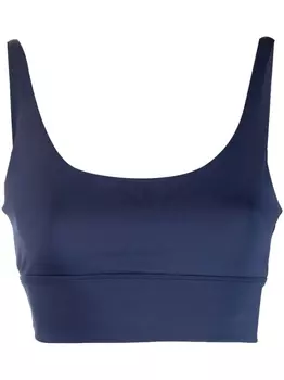 Hros укороченный топ с U-образным вырезом, синий