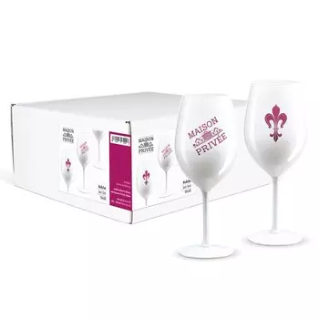 Хрустальные бокалы, цвет: белый Prime