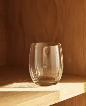 Хрустальный стакан Bohemia с линиями Zara Home, прозрачный