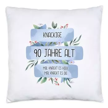 Хрустящая подушка в честь 90-летия с наполнителем и кружкой с юмористической надписью «Давайте взломаем это здесь» Идея подарка на 90-летие Hey!Print