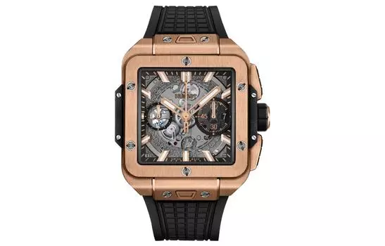 HUBLOT Часы Square Bang Unico King Gold 42mm