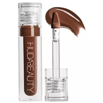 HUDA BEAUTY Блестящий нелипкий блеск для губ с искусственным филлером, цвет Coco