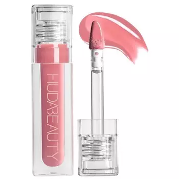 HUDA BEAUTY Блестящий нелипкий блеск для губ с искусственным филлером, цвет Sugar Baby