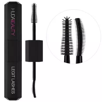 HUDA BEAUTY LEGIT LASHES Двусторонняя тушь для объема и удлинения, цвет Very Vanta Extreme Bla