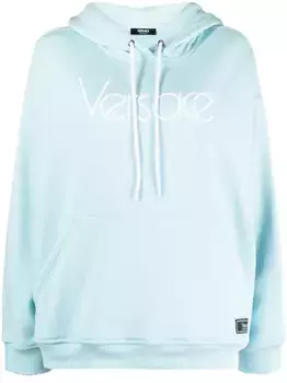 Худи 1978 Re-Edition с вышитым логотипом VERSACE, синий