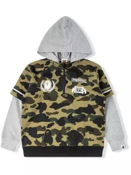 Худи 1st Camo Bape Racing Layer A BATHING APE, зеленый