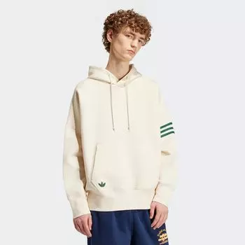худи adicolor Neuclassics adidas Originals, цвет wonder white/collegiate green