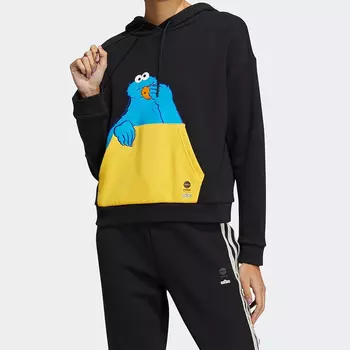 Худи Adidas, черный/голубой/желтый