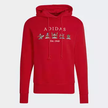 Худи Adidas Christmas Hoodie (Gender Neutral), красный